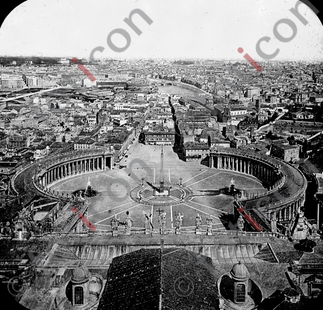 Der Petersplatz | The St. Peter's Square (foticon-simon-149a-057-sw.jpg)
